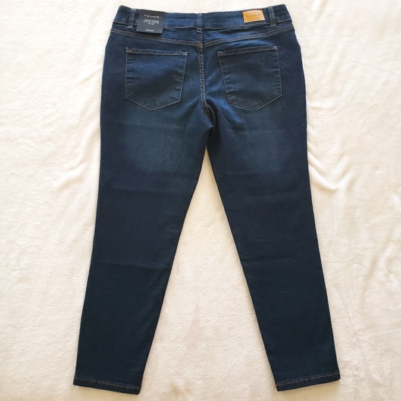 Tahari Amelia Button Fly Skinny Jeans-Sz 16/33 - Picture 5 of 13